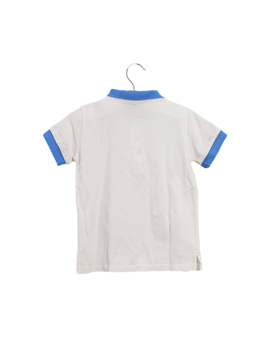 A White Short Sleeve Polos from Moncler in size 2T for boy. (Back View)