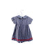 A Blue Short Sleeve Dresses from Jacadi in size 6-12M for girl. (Back View)
