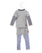 A Grey Pyjama Sets from Miki House in size 4T for boy. (Back View)