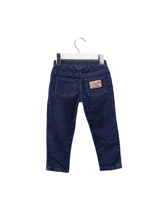 A Blue Jeans from Petit Bateau in size 12-18M for girl. (Back View)
