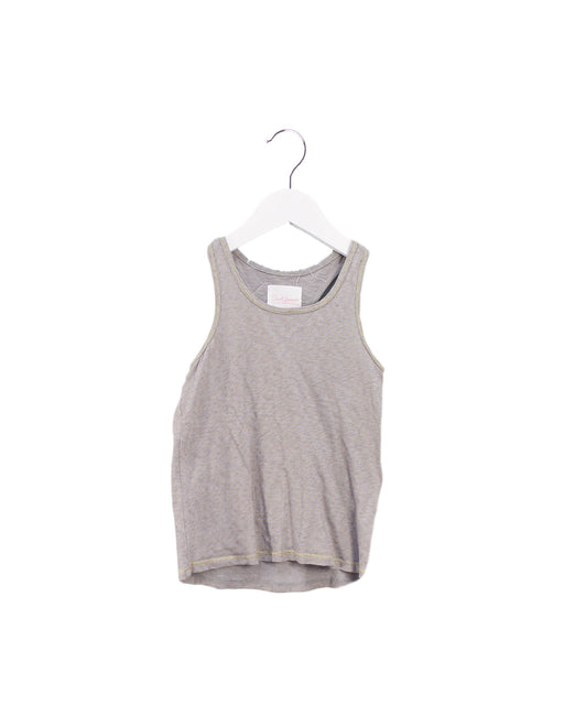 A Grey Sleeveless Tops from Sunset Limonade in size 4T for girl. (Front View)