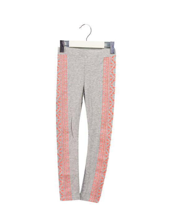 A Grey Leggings from Crewcuts in size 5T for girl. (Front View)