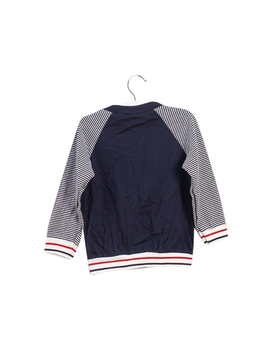 A Navy Lightweight Jackets from Petit Bateau in size 12-18M for boy. (Back View)