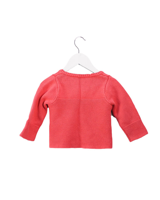 A Pink Cardigans from Jacadi in size 6-12M for girl. (Back View)