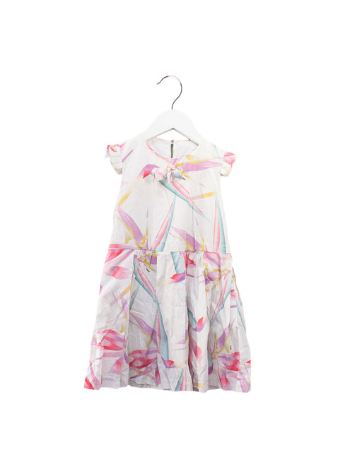 A Pink Sleeveless Dresses from Fendi in size 5T for girl. (Front View)