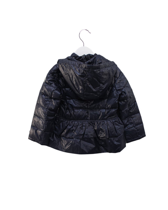 A Black Puffer/Quilted Jackets from Armani in size 4T for girl. (Back View)