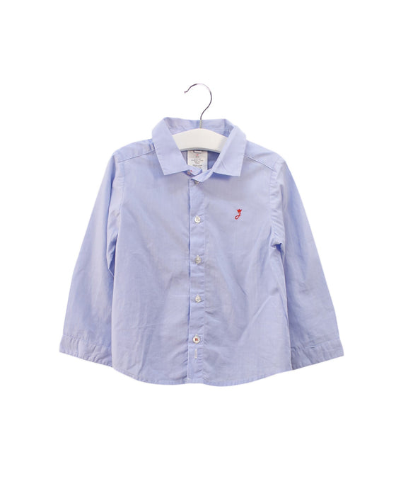 A Blue Shirts from Jacadi in size 2T for boy. (Front View)