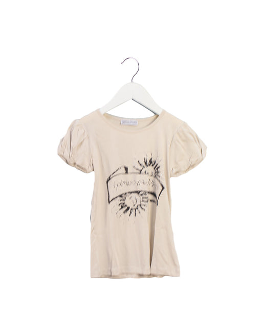 A Beige Short Sleeve Tops from I Pinco Pallino in size 8Y for girl. (Front View)