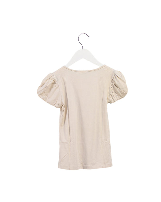 A Beige Short Sleeve Tops from I Pinco Pallino in size 8Y for girl. (Back View)