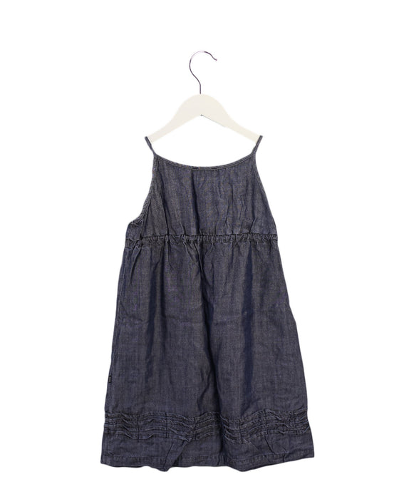 A Navy Sleeveless Dresses from Boss in size 8Y for girl. (Back View)