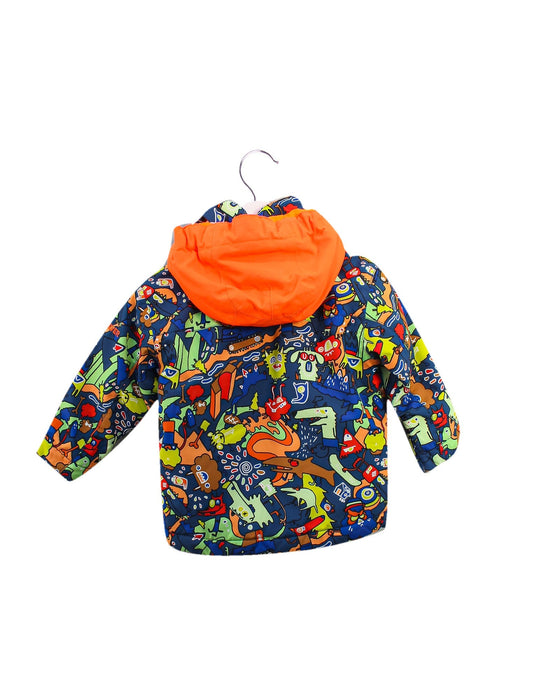 A Navy Ski Jackets from Quiksilver in size 2T for boy. (Back View)