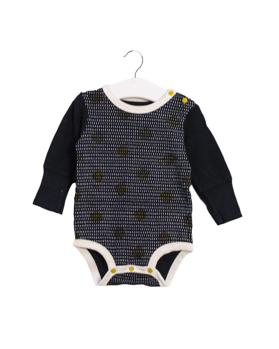 A Black Bodysuits from TinyBitz in size 12-18M for boy. (Front View)