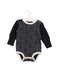 A Black Bodysuits from TinyBitz in size 12-18M for boy. (Front View)