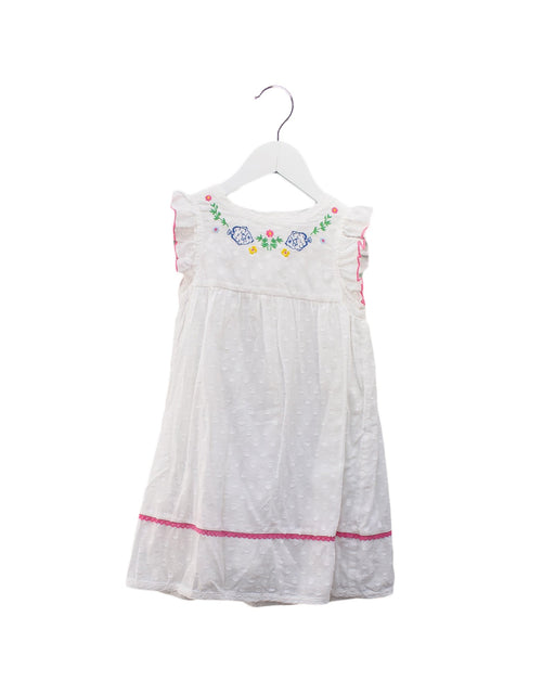 A White Sleeveless Dresses from Cath Kidston in size 3T for girl. (Front View)