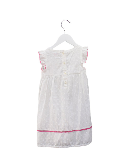A White Sleeveless Dresses from Cath Kidston in size 3T for girl. (Back View)