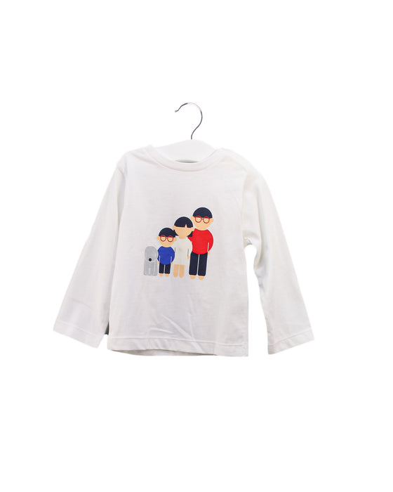 A White Long Sleeve Tops from Jacadi in size 18-24M for boy. (Front View)