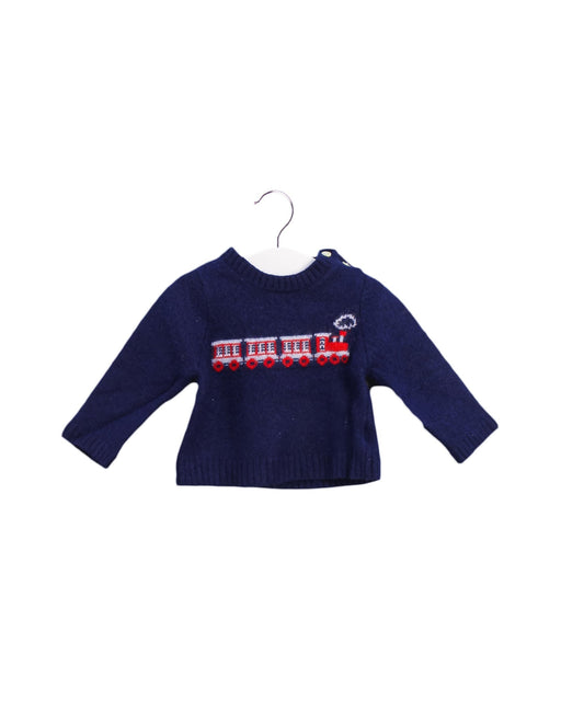 A Navy Knit Sweaters from Beatrice & George in size 12-18M for boy. (Front View)