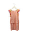 A Orange Sleeveless Dresses from Chloe in size 6T for girl. (Front View)