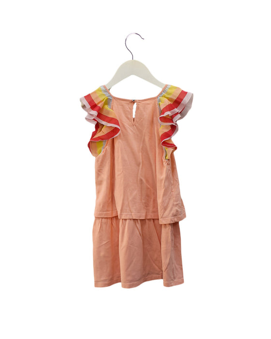 A Orange Sleeveless Dresses from Chloe in size 6T for girl. (Back View)