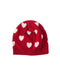 A Red Beanies from Burberry in size 0-3M for girl. (Back View)