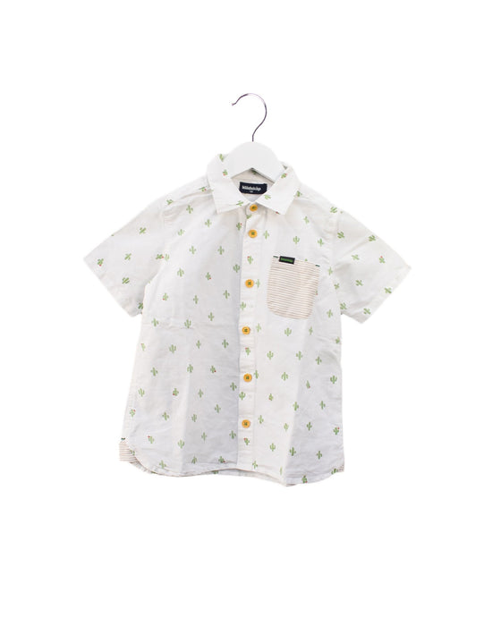 A White Shirts from Kladskap in size 5T for boy. (Front View)