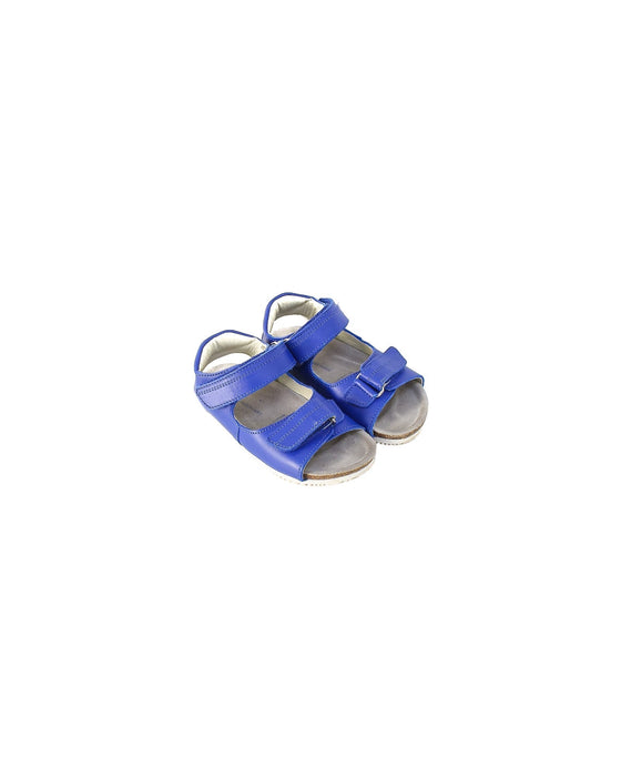A Blue Sandals from Jacadi in size 4T for boy. (Front View)