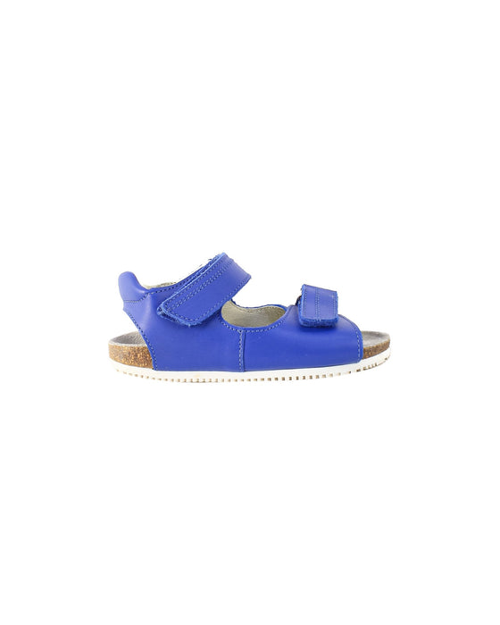 A Blue Sandals from Jacadi in size 4T for boy. (Back View)