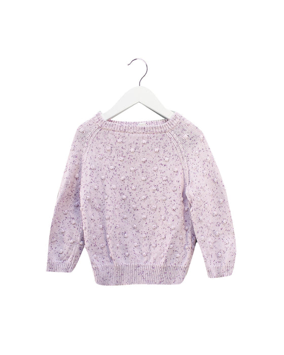 A Purple Sweatshirts from Jamie Kay in size 4T for girl. (Front View)