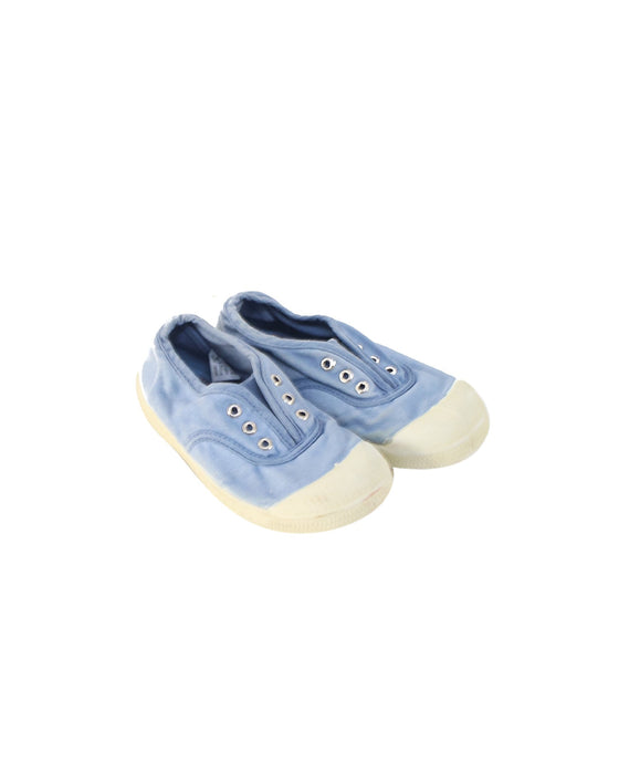 A Blue Sneakers from Bensimon in size 3T for girl. (Front View)