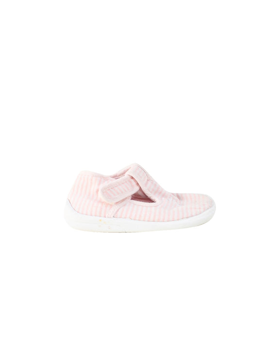 A Pink Flats from Jacadi in size 18-24M for girl. (Back View)