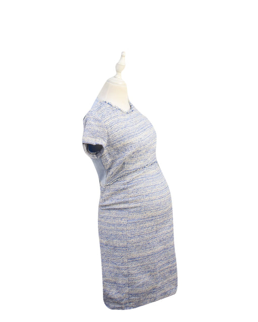 A Blue Short Sleeve Dresses from Seraphine in size XS for maternity. (Front View)