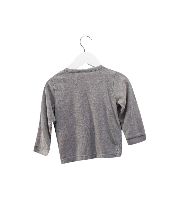 A Grey Long Sleeve Tops from Jacadi in size 3T for boy. (Back View)