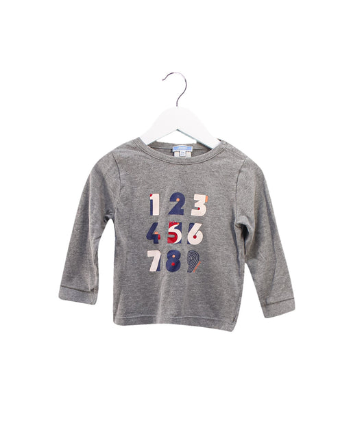 A Grey Long Sleeve Tops from Jacadi in size 3T for boy. (Front View)