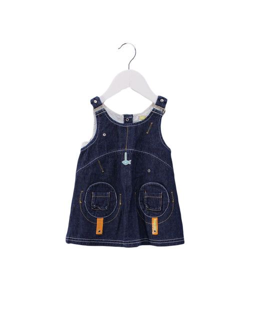A Blue Sleeveless Dresses from Orchestra in size 3-6M for girl. (Front View)