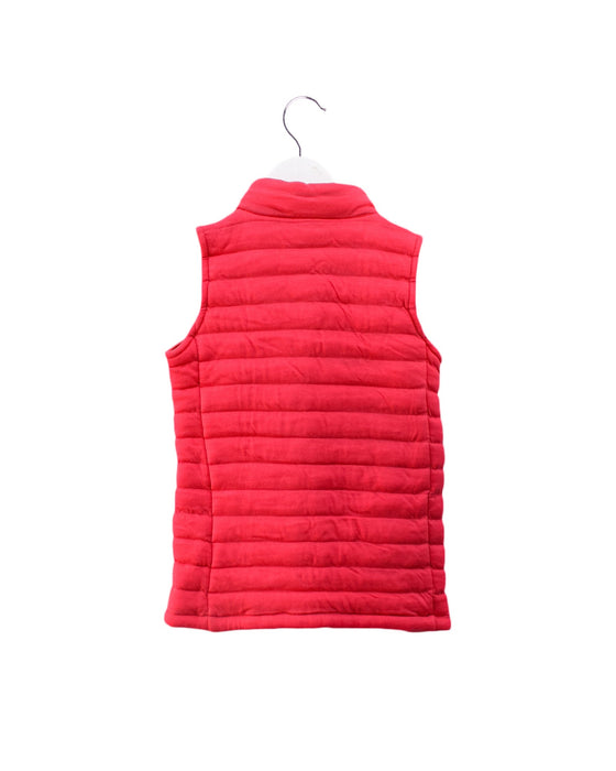 A Red Outerwear Vests from Petit Bateau in size 10Y for girl. (Back View)