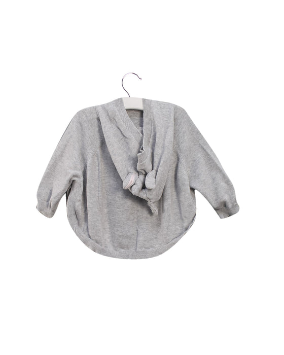 A Grey Hooded Sweatshirts from Seed in size 2T for girl. (Back View)