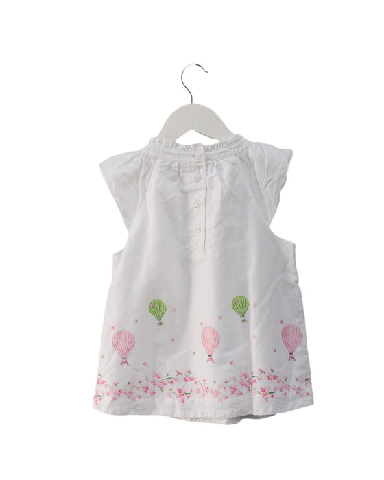 A White Sleeveless Tops from Janie & Jack in size 5T for girl. (Back View)