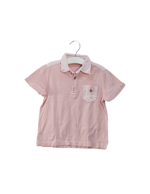A Pink Short Sleeve Polos from Nicholas & Bears in size 3T for boy. (Front View)