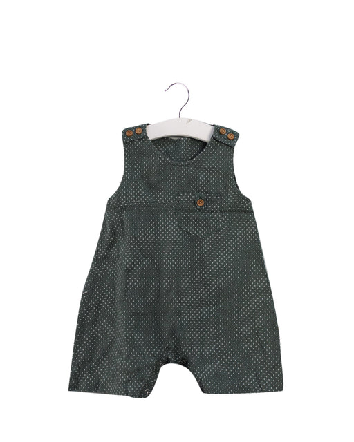 A Green Rompers from Niny Mini in size 0-3M for boy. (Front View)