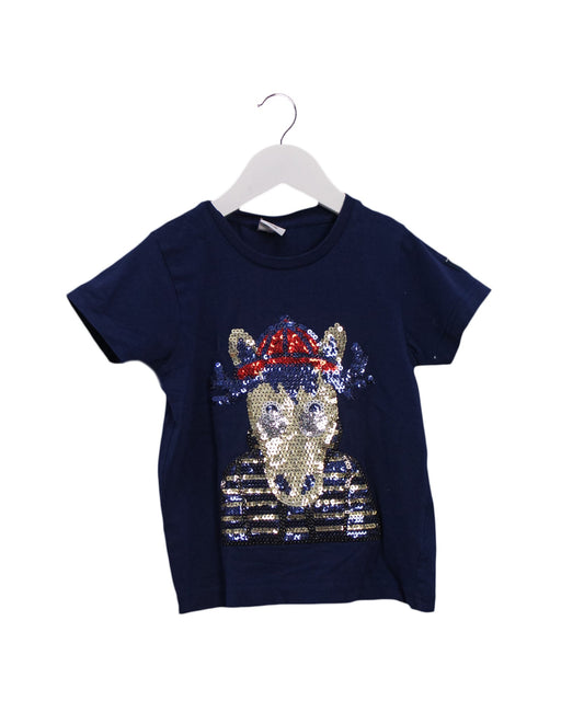 A Navy Short Sleeve T Shirts from Polarn O. Pyret in size 2T-3T for boy. (Front View)