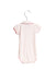 A Pink Short Sleeve Bodysuits from Petit Bateau in size 3-6M for girl. (Back View)