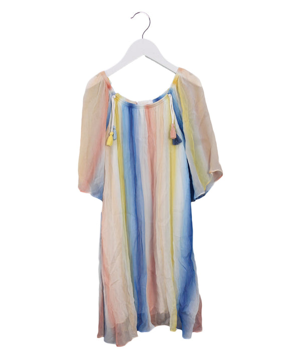 A Multicolour Short Sleeve Dresses from Chloe in size 8Y for girl. (Front View)