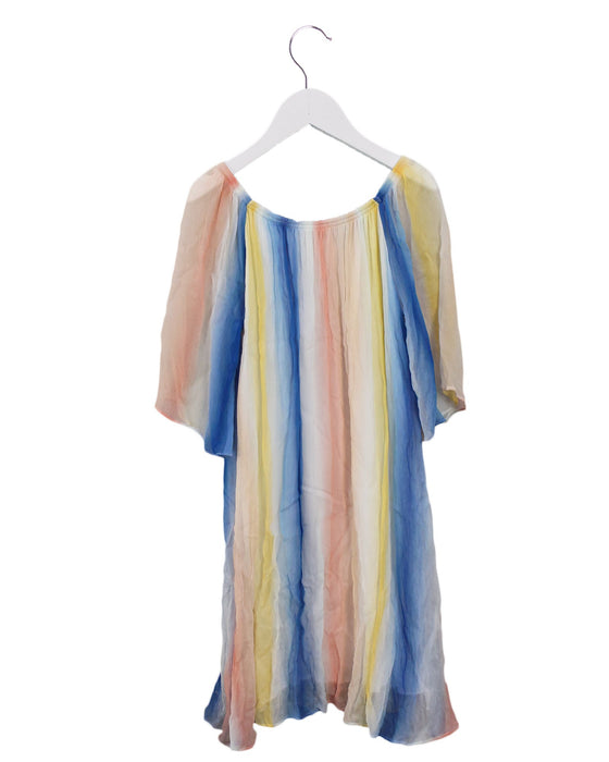 A Multicolour Short Sleeve Dresses from Chloe in size 8Y for girl. (Back View)