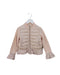 A Pink Lightweight Jackets from Moncler in size 4T for boy. (Front View)
