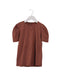 A Brown Short Sleeve T Shirts from Emile et Ida in size 6T for girl. (Front View)