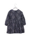 A Navy Long Sleeve Dresses from Jacadi in size 6T for girl. (Back View)