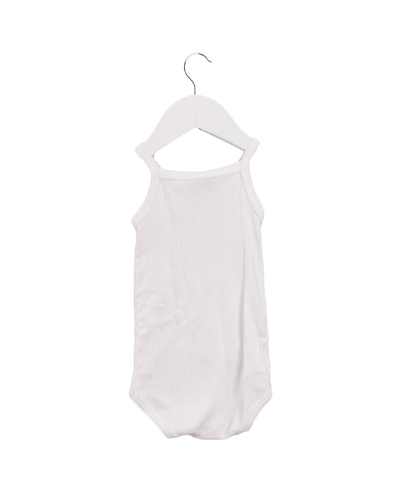 A White Sleeveless Bodysuits from Petit Bateau in size 3-6M for girl. (Back View)