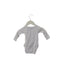 A Navy Long Sleeve Bodysuits from Petit Bateau in size 0-3M for girl. (Back View)