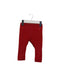A Red Leggings from Petit Bateau in size 3-6M for girl. (Front View)