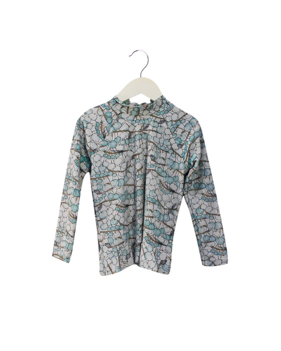 A Green Rash Guards from Zimmermann in size 4T for girl. (Front View)